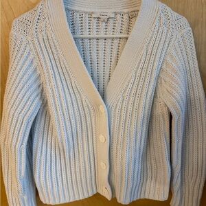Vince Women's Cream Knit Cardigan